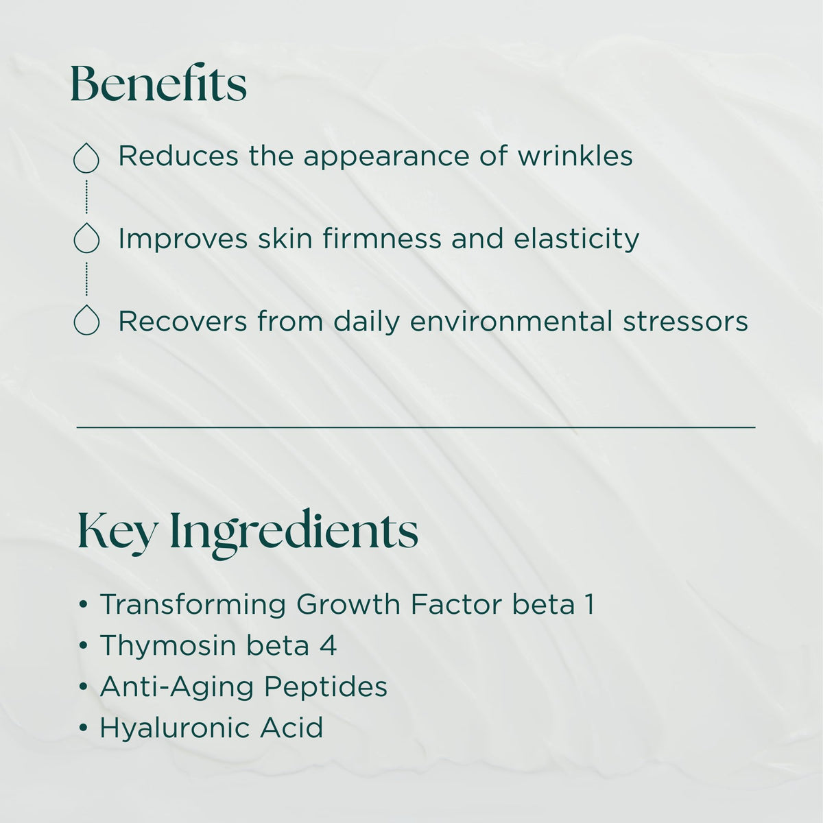 Marini SkinSolutions application on hand illustrating easy spreadability and instant moisture