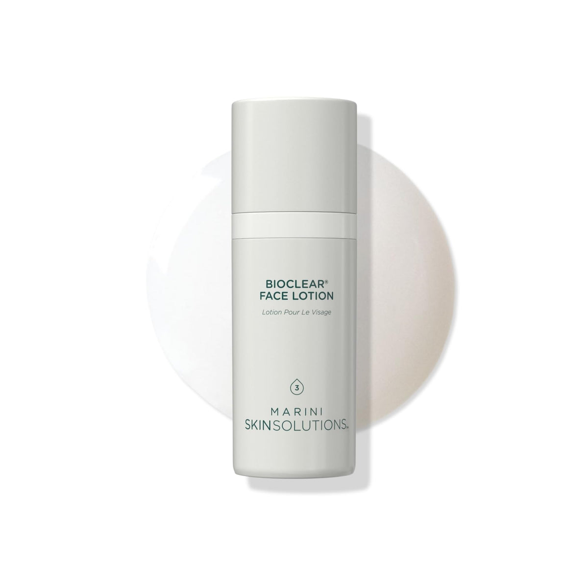 Marini SkinSolutions Bioclear front packaging showing bottle and label, clear identification and benefit