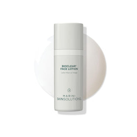 Marini SkinSolutions Bioclear front packaging showing bottle and label, clear identification and benefit