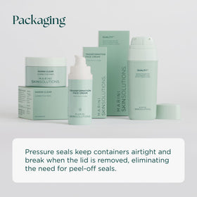 Marini SkinSolutions in bathroom setting being used to cleanse oily skin before treatment