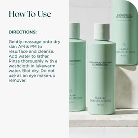 Marini SkinSolutions bottle in hand to show 6 fl oz scale and travel practicality