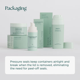 Marini SkinSolutions on bathroom shelf in routine setting showing daily use benefit