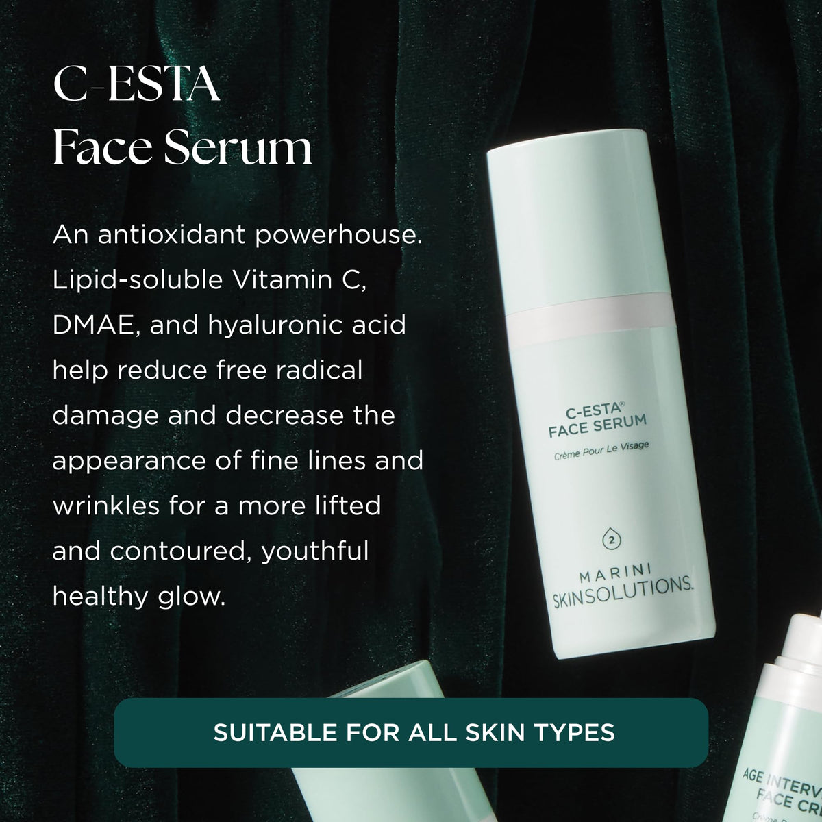 Marini SkinSolutions serum droplet texture highlighting hydration and smooth finish