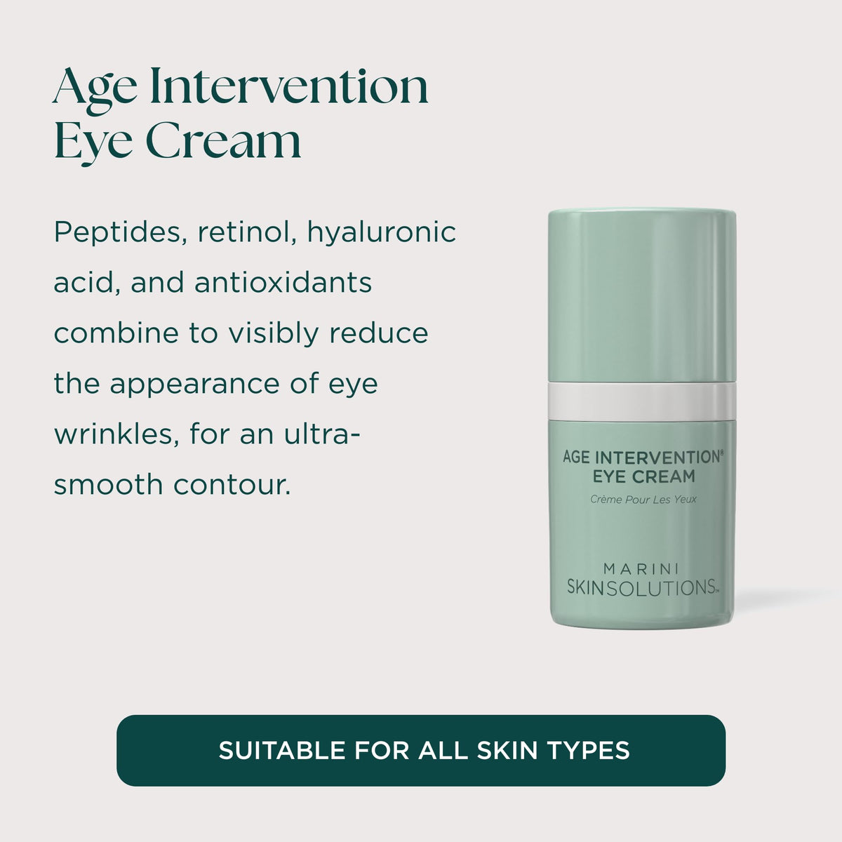 Marini SkinSolutions close-up texture highlighting lightweight cream