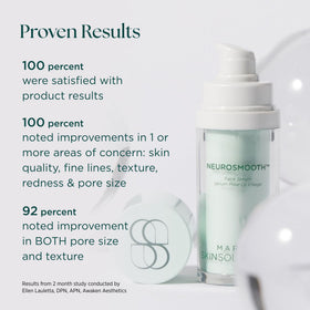 Marini SkinSolutions before and after comparison showing smoother, poreless-looking benefit