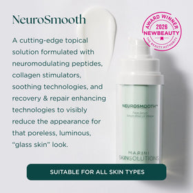 Marini SkinSolutions pipette dispensing serum to show texture and lightweight absorption benefit