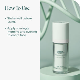 Marini SkinSolutions label ingredient list highlighting PDRN technology