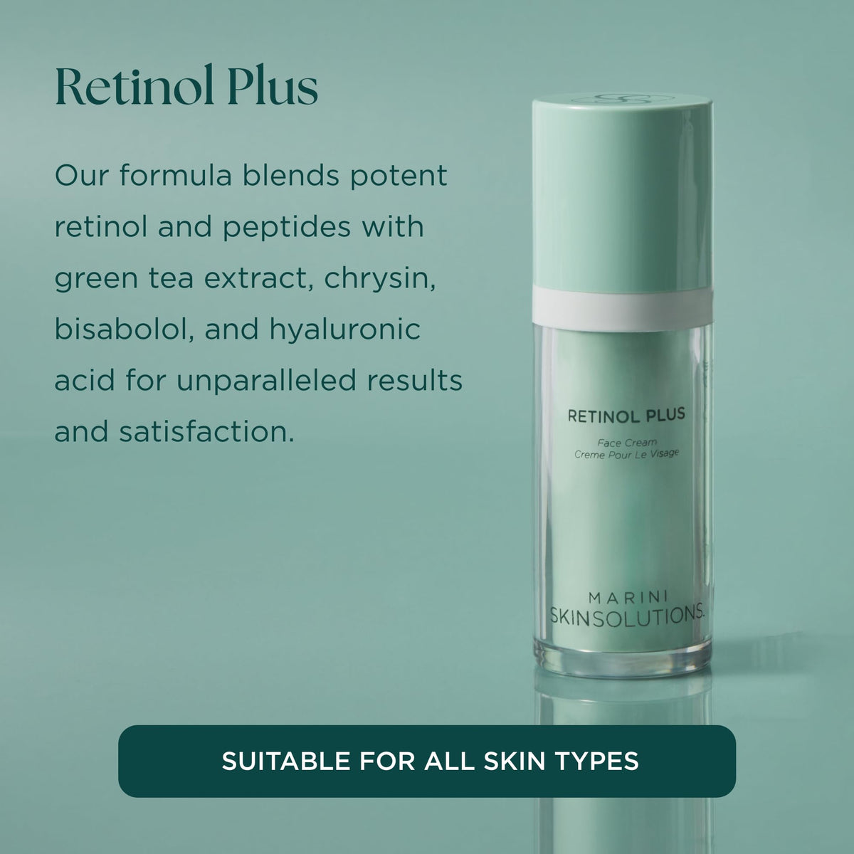 Marini SkinSolutions pump close-up highlighting controlled dispense