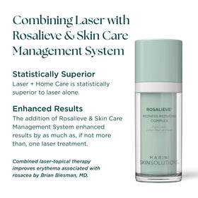 Marini SkinSolutions bottle beside a ruler to show 1 fl oz scale
