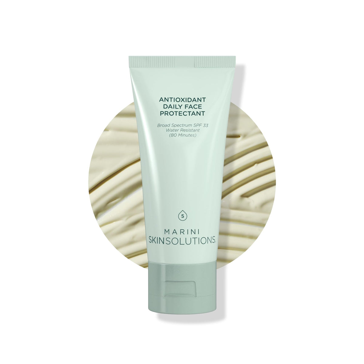 Marini SkinSolutions front packaging showing SPF 33 protection and benefits