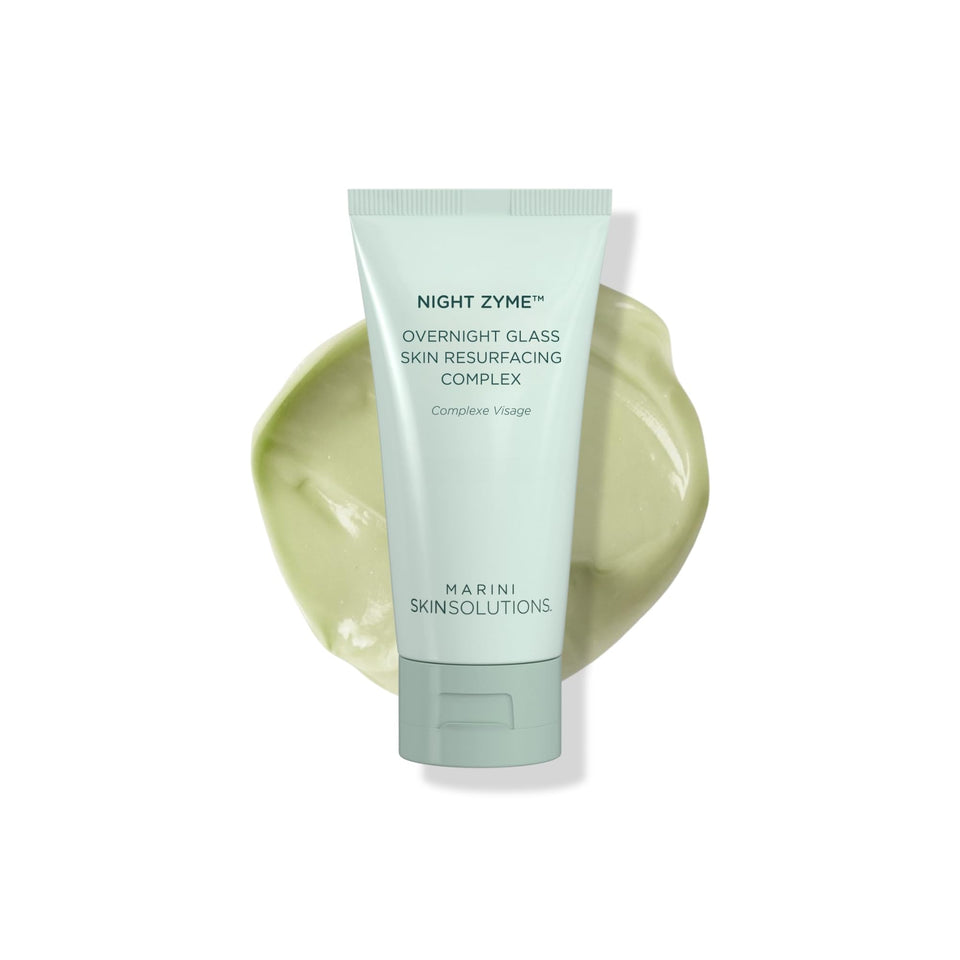 Marini SkinSolutions Night Zyme jar front view showing label and size benefits