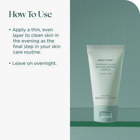 Marini SkinSolutions Night Zyme jar next to a ruler showing 1.7 oz scale for convenience