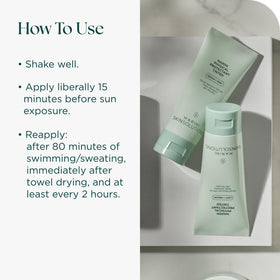 Marini SkinSolutions next to a smartphone to show the 2 oz travel size
