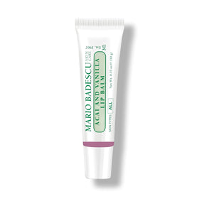 Mario Badescu tube closeup of lip balm tip illustrating easy squeeze application