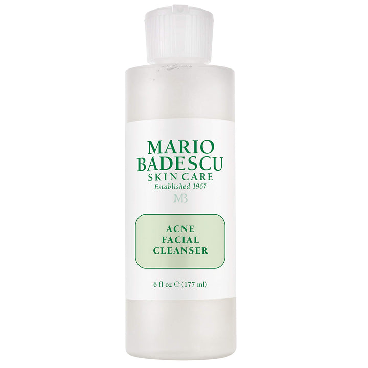 Mario Badescu front packaging showing acne facial cleanser benefits