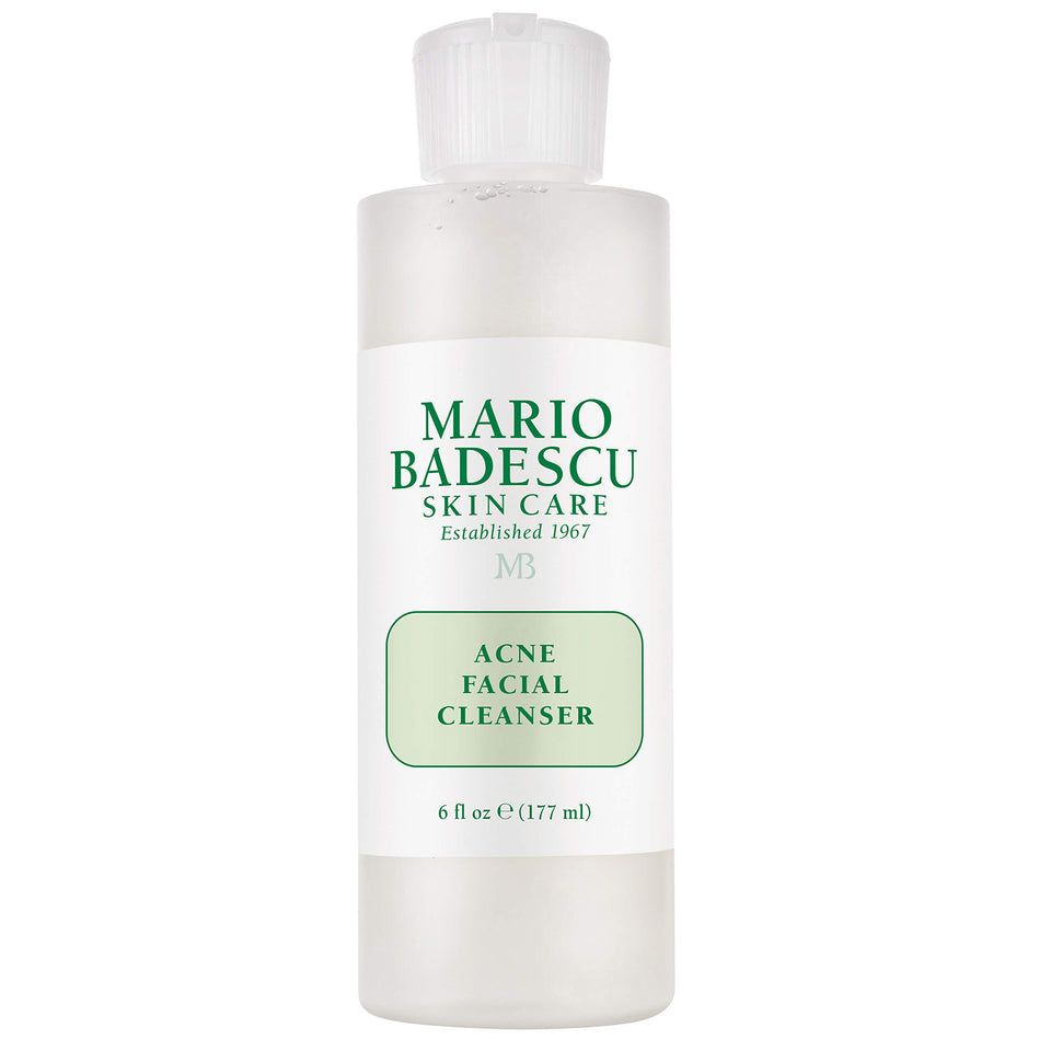Mario Badescu front packaging showing acne facial cleanser benefits