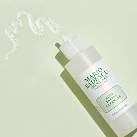 Mario Badescu rinsing splash illustrating clean rinse and refreshed skin