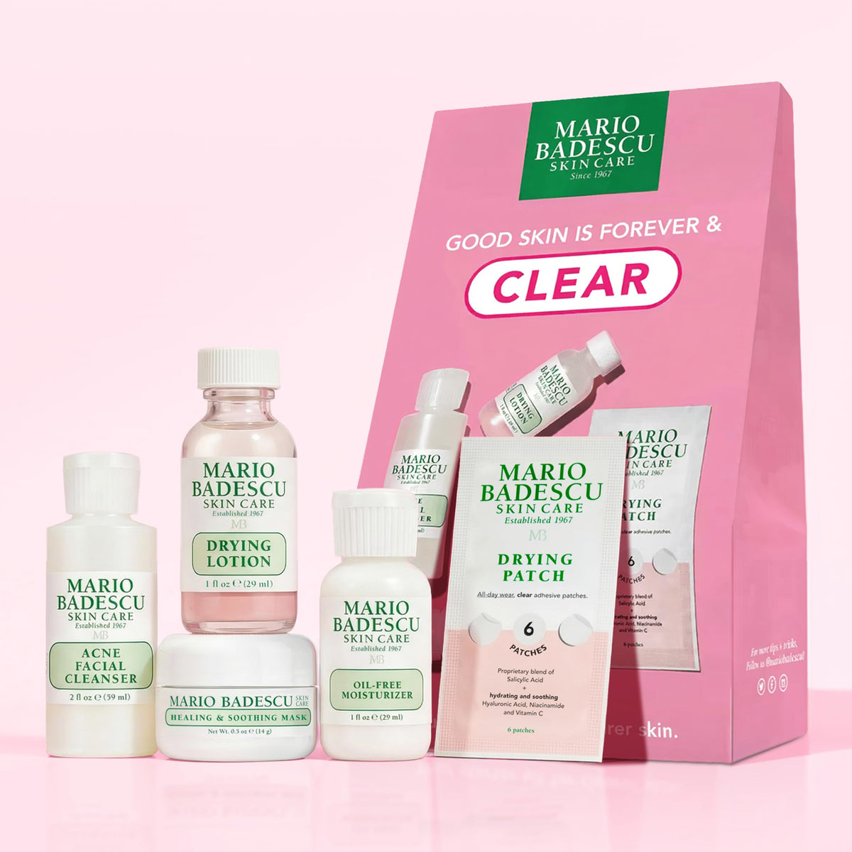 Mario Badescu Acne Facial Cleanser pump close-up demonstrating gentle lather