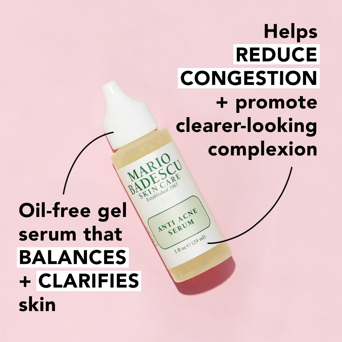 Mario Badescu gel texture close-up highlighting lightweight consistency for non-greasy hydration