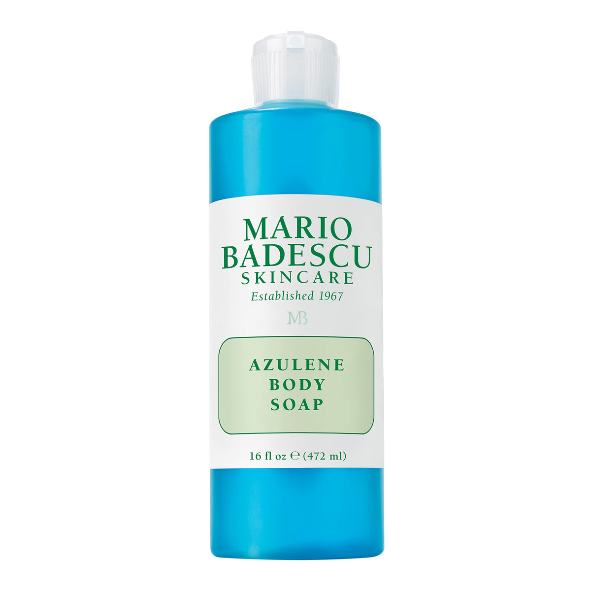 Mario Badescu front bottle view showing label and 16 fl oz size, soothing benefit