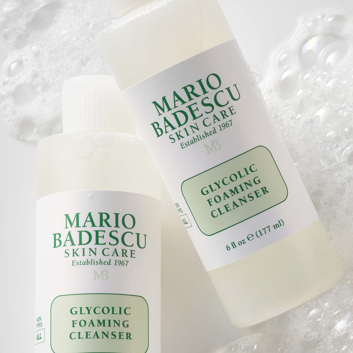 Mario Badescu on bathroom shelf in lifestyle scene supporting daily routine