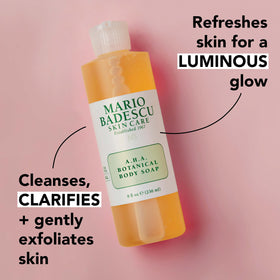 Mario Badescu creamy lather texture demonstrating gentle exfoliation benefit