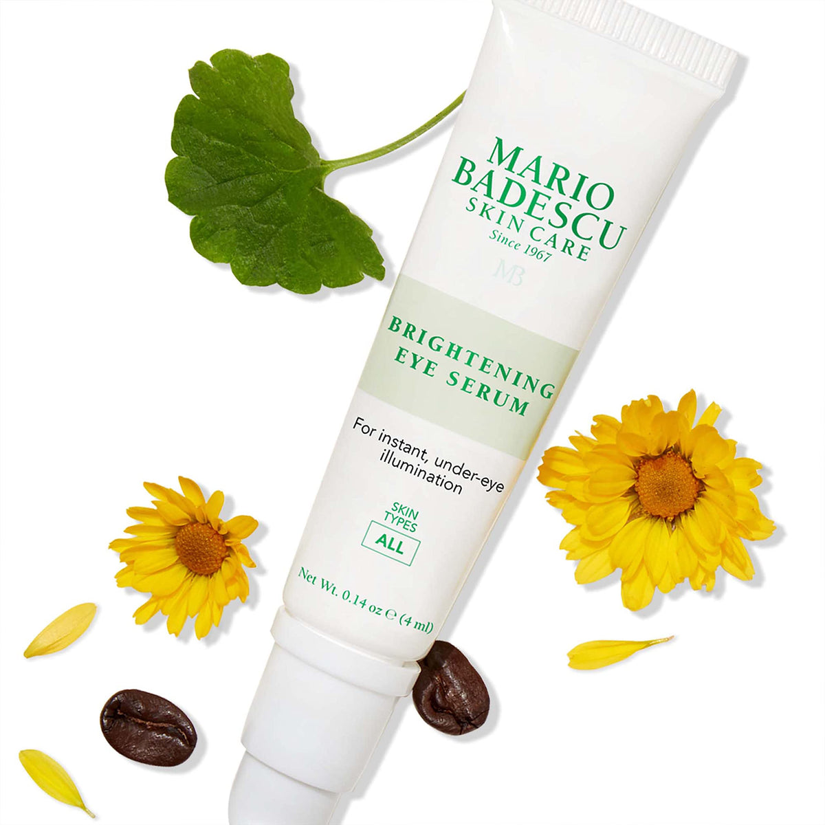 Mario Badescu bottle beside makeup bag showing travel-ready convenience benefit