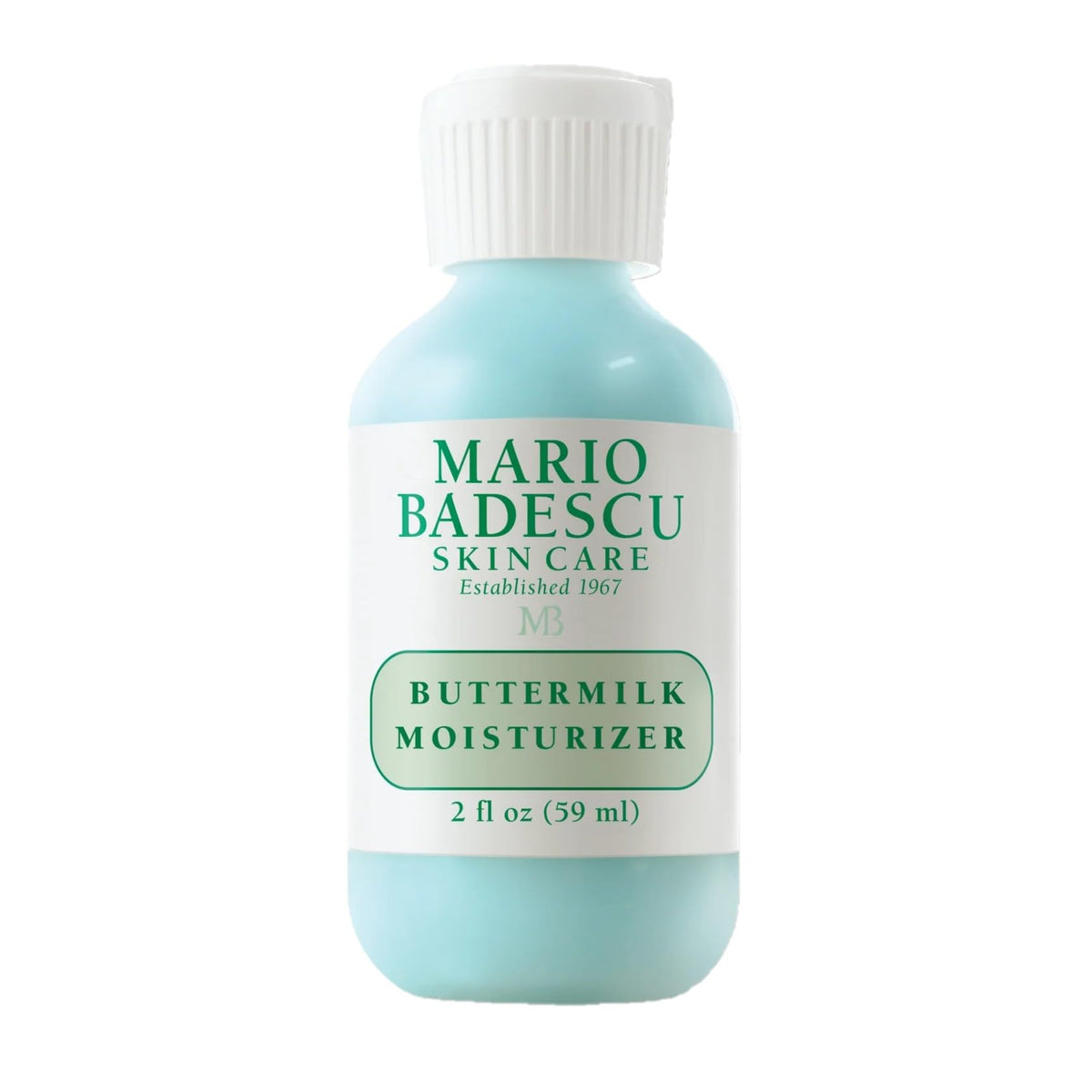 Mario Badescu front packaging showing clean label and 2 fl oz size, clear product benefit
