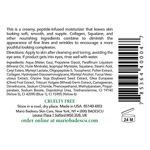 Mario Badescu cream texture close-up highlighting rich moisturizing consistency