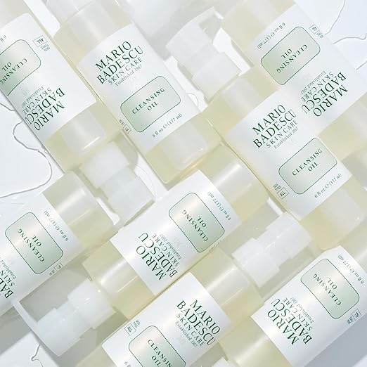 Mario Badescu bottle on bathroom counter styled to suggest everyday routine convenience