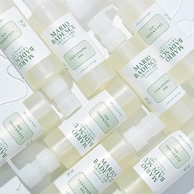 Mario Badescu bottle on bathroom counter styled to suggest everyday routine convenience