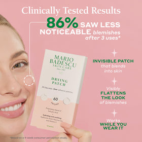 Mario Badescu clear patch edge view showing thin protective film