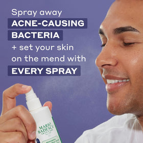 Mario Badescu close-up spray nozzle delivering fine hydration mist
