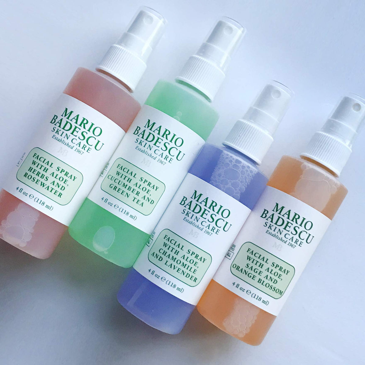 Mario Badescu droplets on skin texture showing lightweight hydration effect