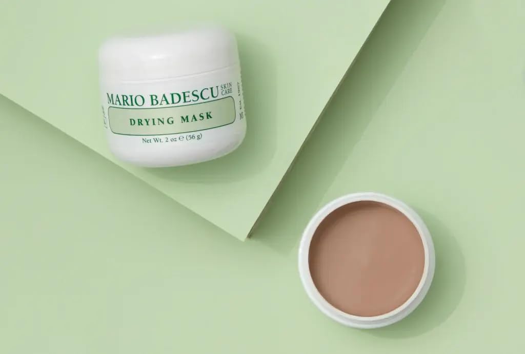 Mario Badescu on bathroom shelf in lifestyle scene highlighting routine compatibility benefit