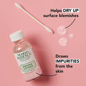 Mario Badescu Drying Patches sheet laid flat showing perforated patches for easy peeling and blemish protection