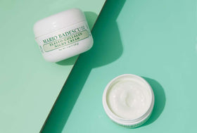 Mario Badescu application on hand during evening routine demonstrating nourishing overnight benefit