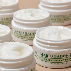 Mario Badescu flatlay with other skincare showing layering compatibility