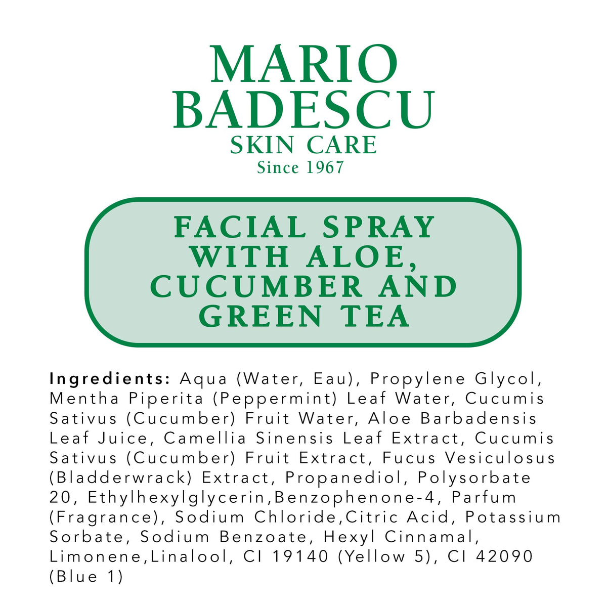 Mario Badescu chilled bottle in refrigerator for extra cooling boost