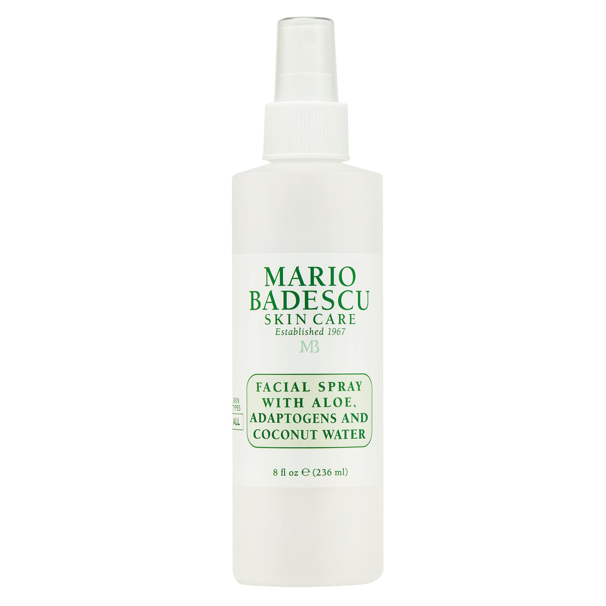 Mario Badescu front bottle showing clean packaging and quick hydration benefit