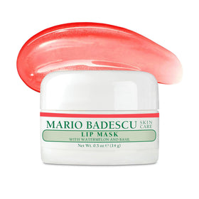 Mario Badescu front jar showing Watermelon Basil lip mask for hydrating lips