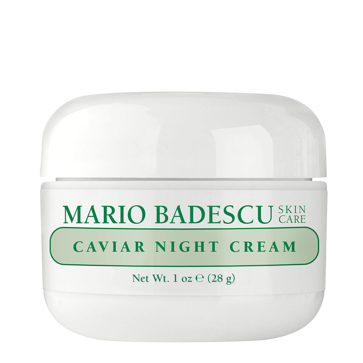 Mario Badescu front jar shot showing packaging and luxe night cream benefits