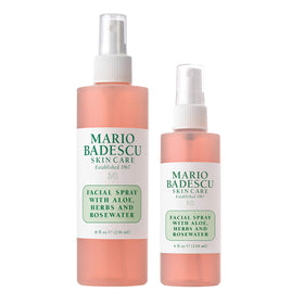 Mario Badescu front packaging showing combo bottles and easy hydration