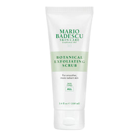 Mario Badescu front packaging showing botanical exfoliating scrub for clear skin