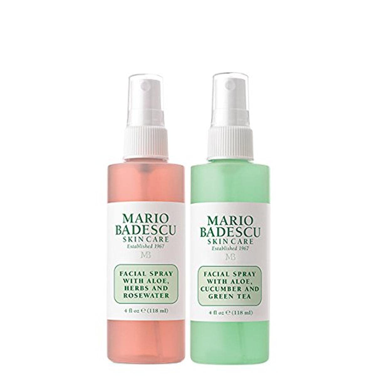 Mario Badescu duo front packaging showing both bottles, convenient hydration