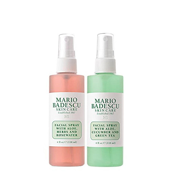Mario Badescu duo front packaging showing both bottles, convenient hydration