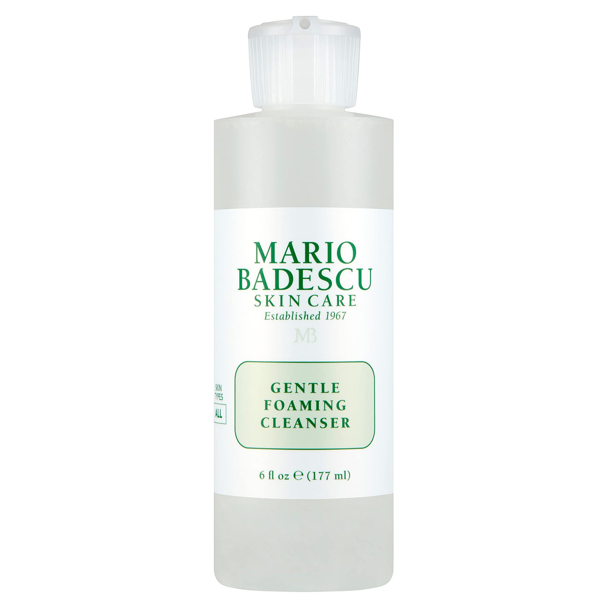 Mario Badescu front packaging showing gentle foaming cleanser benefit