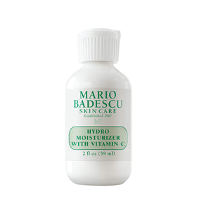 Mario Badescu front packaging of Hydro Face Moisturizer showing compact tube, clean design and travel convenience