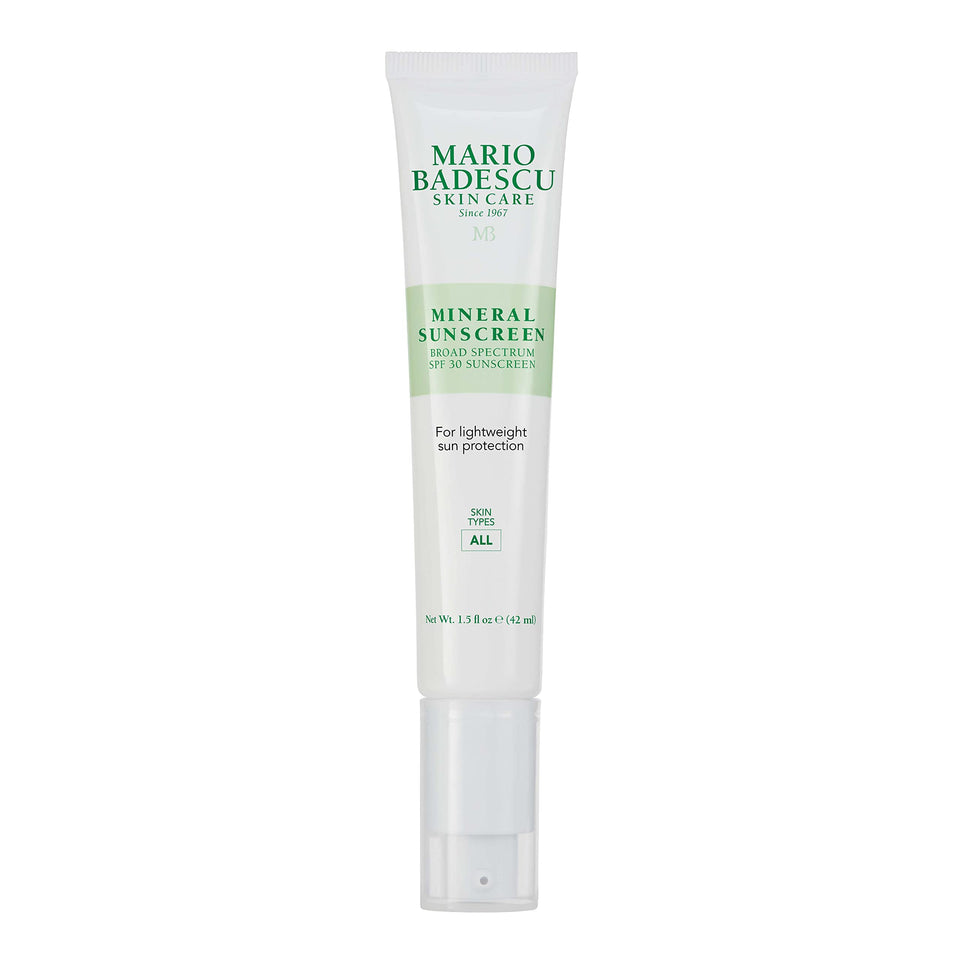Mario Badescu front packaging showing SPF 30 and compact size benefit