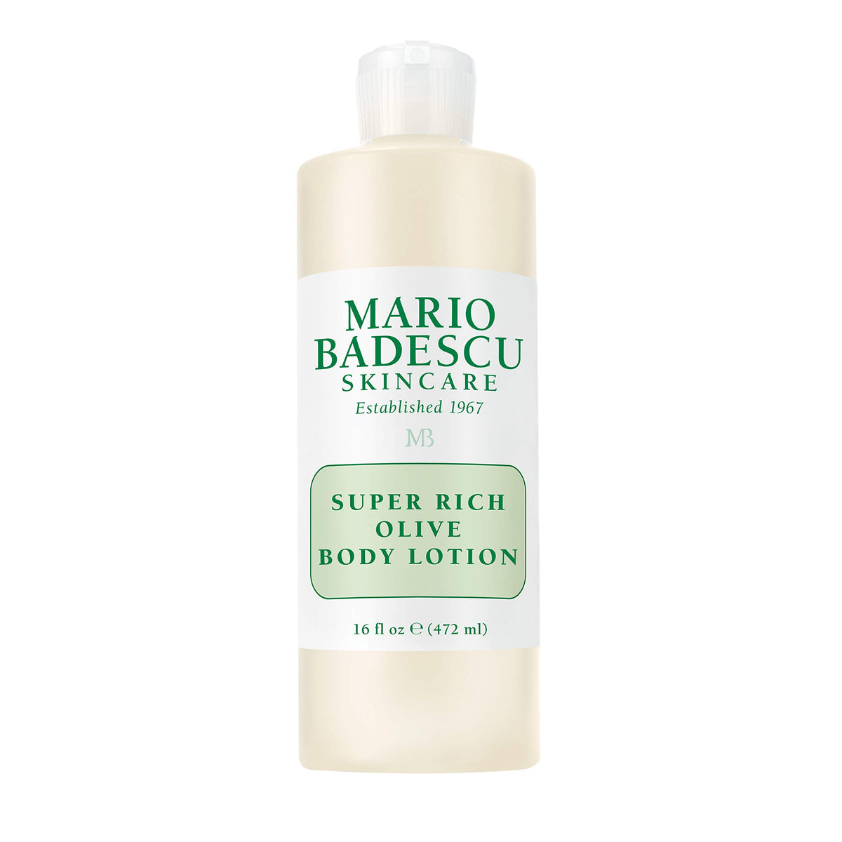 Mario Badescu front packaging showing bottle and label, highlighting brand hydration benefits